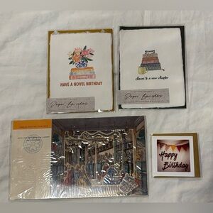 Birthday Card Set - Gold and White